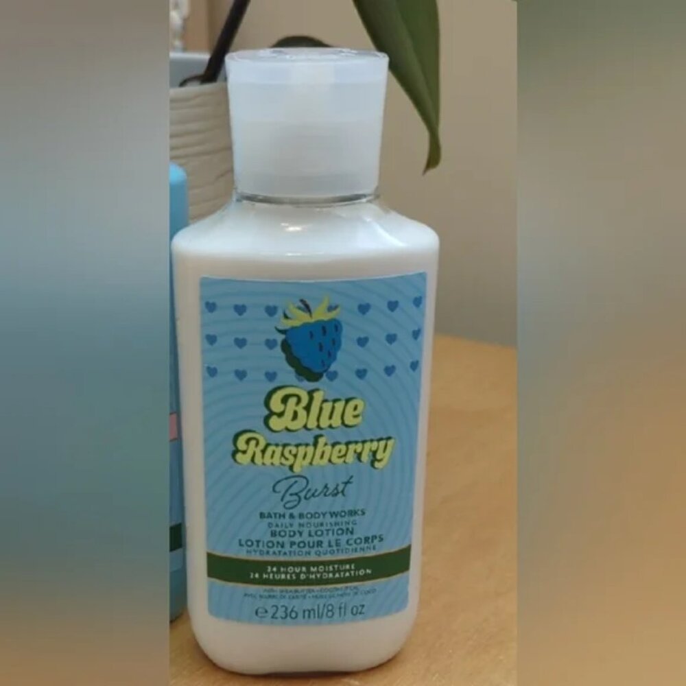 Bath & Body Works Blue Raspberry Burst Lotion New